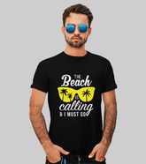 Beach Is Calling Unisex Half Sleeve T-Shirt